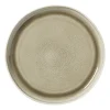 Xenos Dinerbord kaori - wit/bruin - ø27x3 cm- Borden|Kerstservies