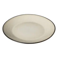 Xenos Dinerbord Roots - beige - ø27.5x3 cm- Borden