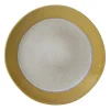 Xenos Dinerbord roots - oker - ø27.5x3 cm- Borden|Kerstservies