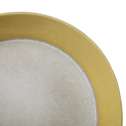 Xenos Dinerbord roots - oker - ø27.5x3 cm- Borden|Kerstservies