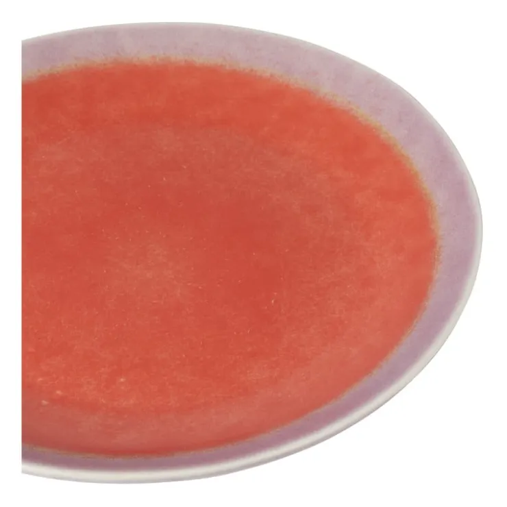 Xenos Dinerbord Roots - rood/paars - ø27.5x3 cm- Borden