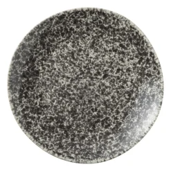 Xenos Dinerbord Roots - zwart/wit - ø27.5x3 cm- Borden