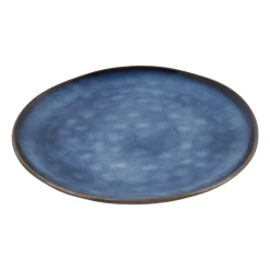 Xenos Dinerbord Toscane - donkerblauw - ø28 cm- Borden