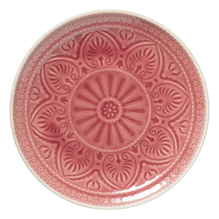 Xenos Dinerbord Yasmine - roze - 25.5 cm- Borden