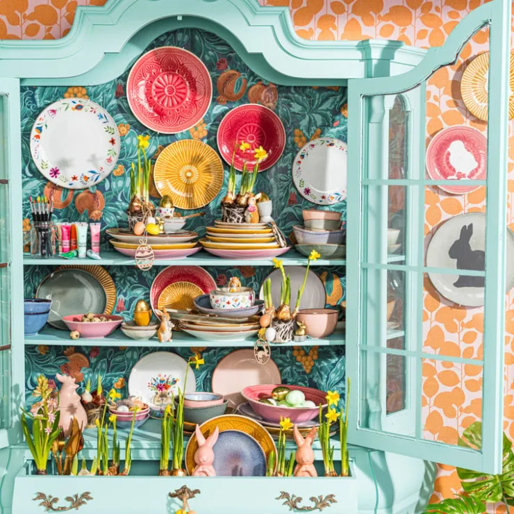 Xenos Dinerbord Yasmine - roze - 25.5 cm- Borden