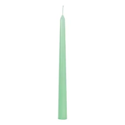 Xenos Dinerkaars glans - groen - ø2x25 cm- Dinerkaarsen
