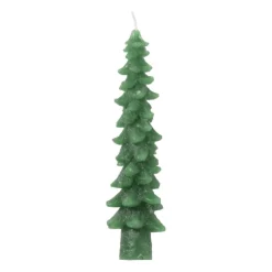 Xenos Dinerkaars klein - groen - ø4x15 cm- Kerstcadeaus|Dinerkaarsen