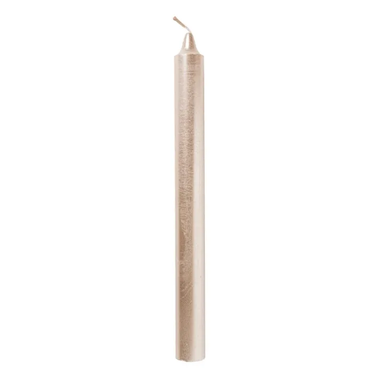 Xenos Dinerkaars rustiek - champagne - ø2x24 cm- Dinerkaarsen