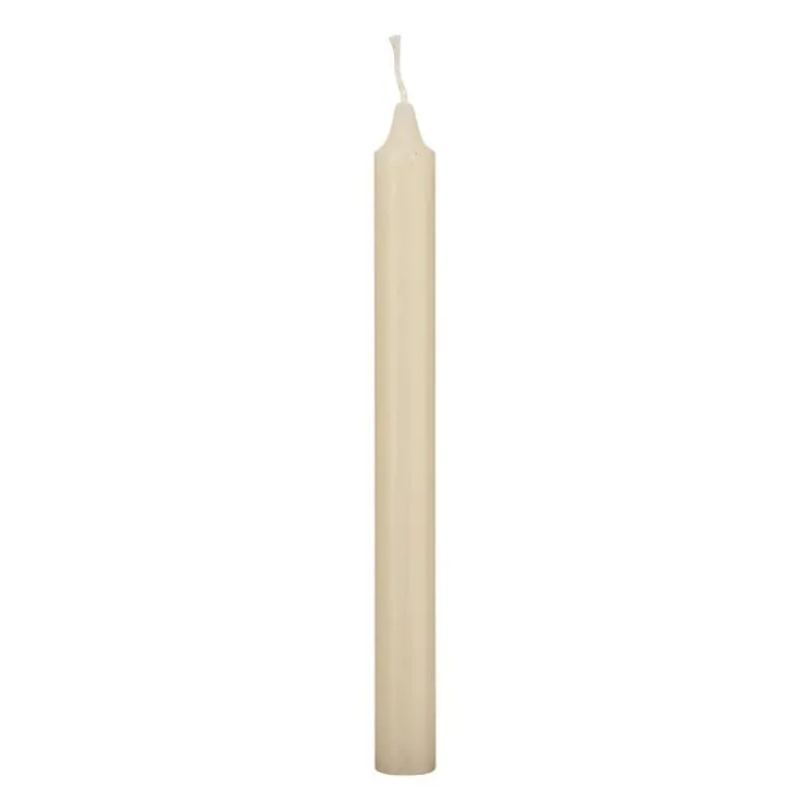 Xenos Dinerkaars rustiek - ivoor - ø2x24 cm- Dinerkaarsen