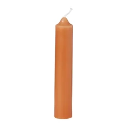 Xenos Dinerkaarsjes - set van 3 - oranje - ø2x12 cm- Dinerkaarsen