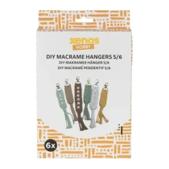Xenos DIY macrame hangers - set van 6- Knutselpakketten