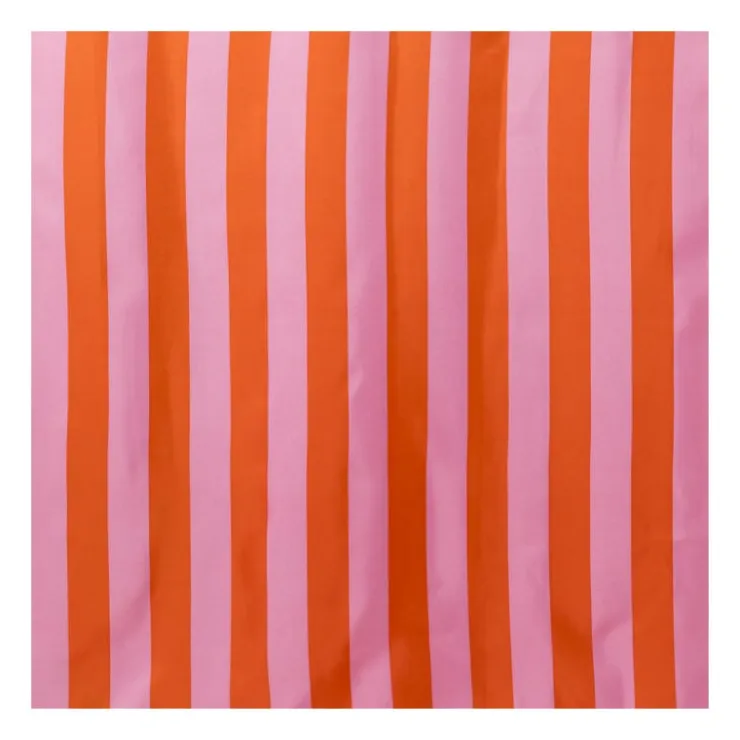 Xenos Douchegordijn gestreept - roze/oranje - 180x200 cm- Douchegordijnen