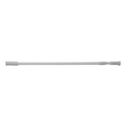 Xenos Douchestang uitschuifbaar - wit - 70-120 cm- Douchegordijnen