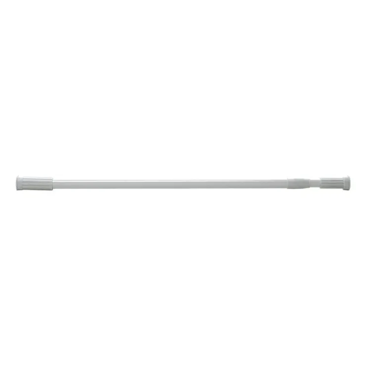 Xenos Douchestang uitschuifbaar - wit - 70-120 cm- Douchegordijnen