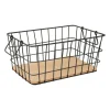 Xenos Draadmand - zwart - 31x21x14 cm- Manden|Manden