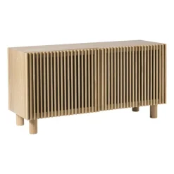 Xenos Dressoir Japandi met 2 deuren - bruin - 50x98.5x33 cm- Kast Met Deuren|Dressoir