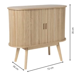 Xenos Dressoir Uppsala - naturel - 80x72x34 cm- Dressoir