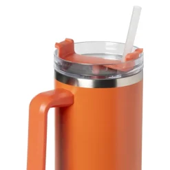 Xenos Drinkbeker - rood - rvs - 1.1 liter- Drinkflessen|Kinderservies