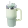 Xenos Drinkbeker thermo met draaideksel - groen - 600 ml- Drinkflessen