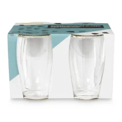 Xenos Dubbelwandige glazen - 350 ml - set van 4- Glazensets