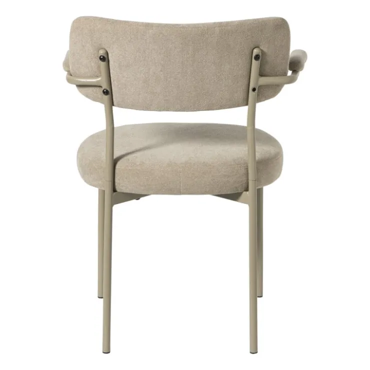 Xenos Eetkamerstoel Elvis - beige - 79x57x52 cm- Eetkamerstoelen