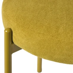 Xenos Eetkamerstoel Elvis - okergeel - 79x57x52 cm- Eetkamerstoelen