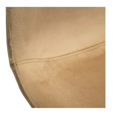 Xenos Eetkamerstoel Ivy velvet - bruin - 88x38x38 cm- Eetkamerstoelen