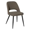 Xenos Eetkamerstoel Leonardo - bruin - 82.5x61.5x48.5 cm- Eetkamerstoelen