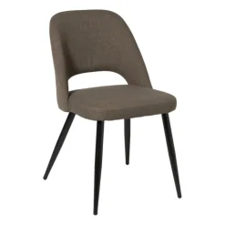 Xenos Eetkamerstoel Leonardo - bruin - 82.5x61.5x48.5 cm- Eetkamerstoelen