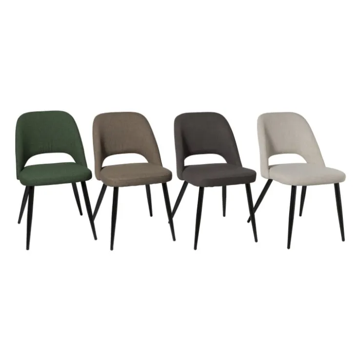 Xenos Eetkamerstoel Leonardo - bruin - 82.5x61.5x48.5 cm- Eetkamerstoelen