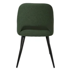 Xenos Eetkamerstoel Leonardo - groen - 82.5x61.5x48.5 cm- Eetkamerstoelen