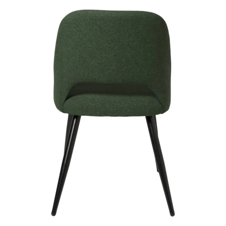 Xenos Eetkamerstoel Leonardo - groen - 82.5x61.5x48.5 cm- Eetkamerstoelen