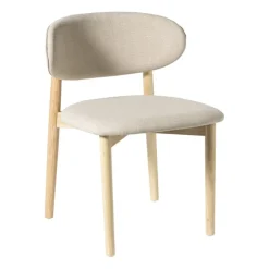 Xenos Eetkamerstoel Niki - wit - 78x55x54 cm- Eetkamerstoelen