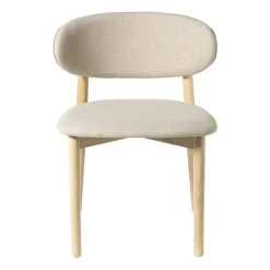 Xenos Eetkamerstoel Niki - wit - 78x55x54 cm- Eetkamerstoelen
