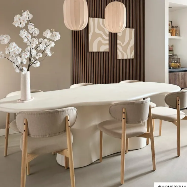 Xenos Eetkamerstoel Niki - wit - 78x55x54 cm- Eetkamerstoelen