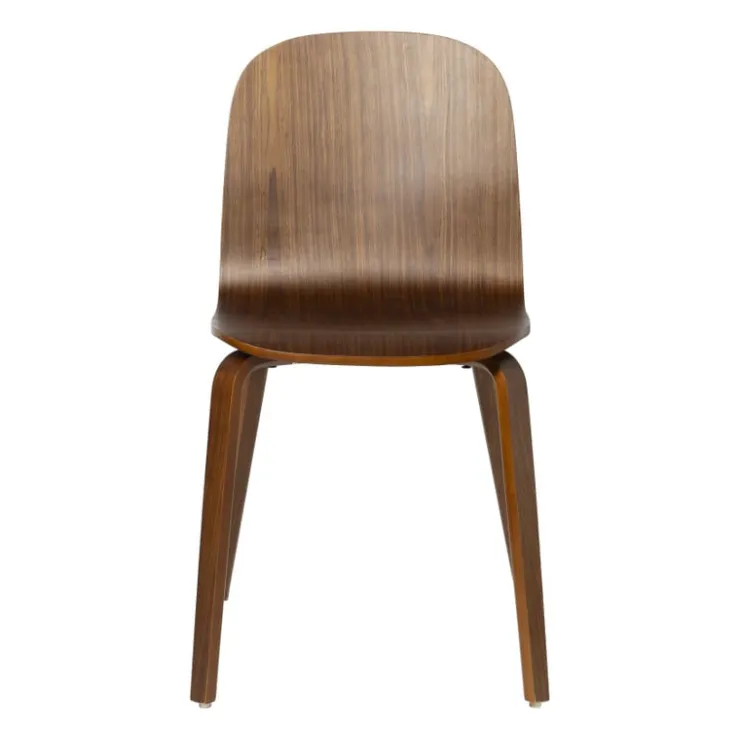 Xenos Eetkamerstoel Nordic - bruin - 80x53x42.5 cm- Eetkamerstoelen