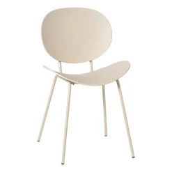 Xenos Eetkamerstoel Paula - beige - 81x52x50 cm- Eetkamerstoelen