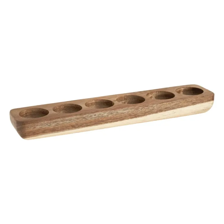 Xenos Eierdopje hout - voor 6 eieren- Eierdopjes|Kerstcadeaus