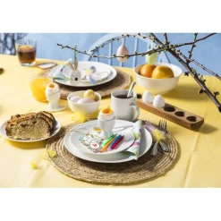 Xenos Eierdopje hout - voor 6 eieren- Eierdopjes|Kerstcadeaus