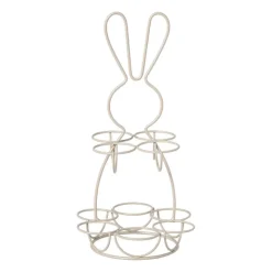 Xenos Eieren etagere haas - wit - ø17x31 cm- Etagères