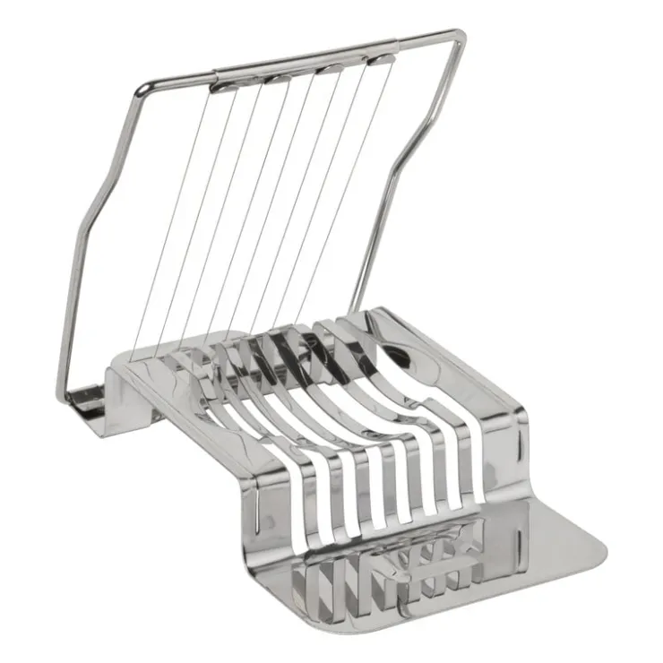 Xenos Eiersnijder rvs - zilverkleurig - 13.7x9.2 cm- Keukengerei