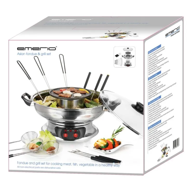 Xenos Emerio Asian fondue en grill - 6 personen- Fondue