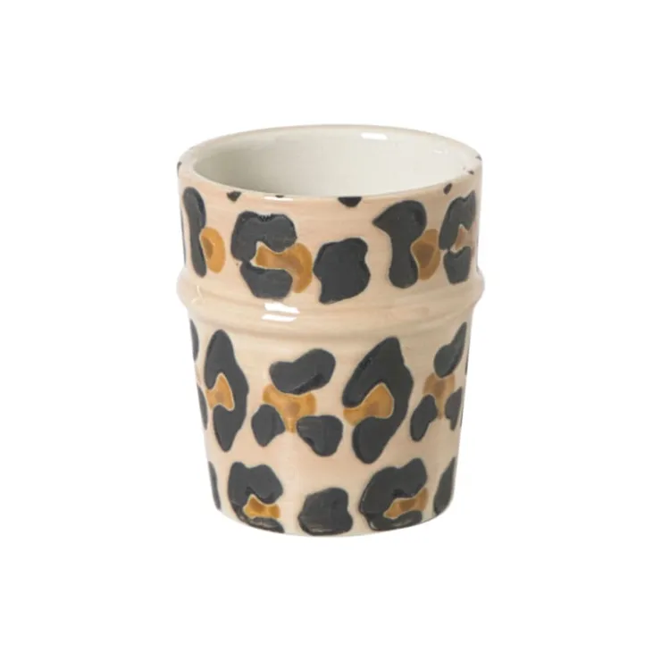 Xenos Espresso mok animal - beige - 100 ml- Mokken