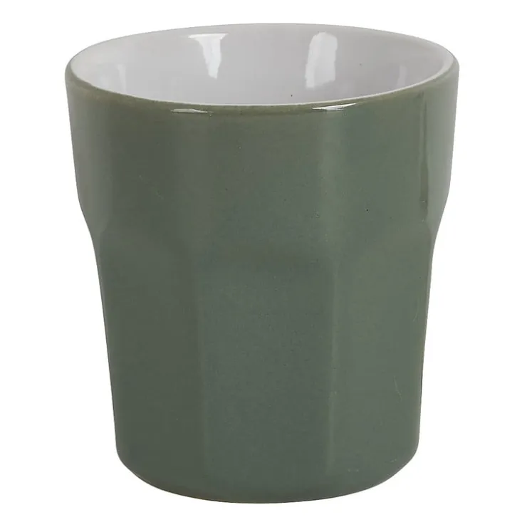 Xenos Espressomok facet - Groen - 60 ml- Mokken