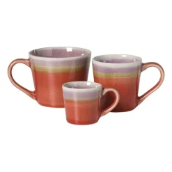Xenos Espressomok roots - rood/paars - 80 ml- Mokken