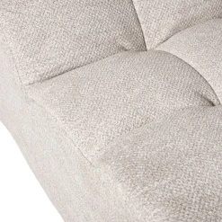 Xenos Fauteuil chenille - beige - 87x72x66 cm- Fauteuils