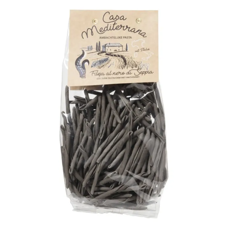 Xenos Fileja al nero di Seppia - Pasta met inktvisinkt - 500 gram- Italiaanse Keuken|Pasta, Rijst En Wraps