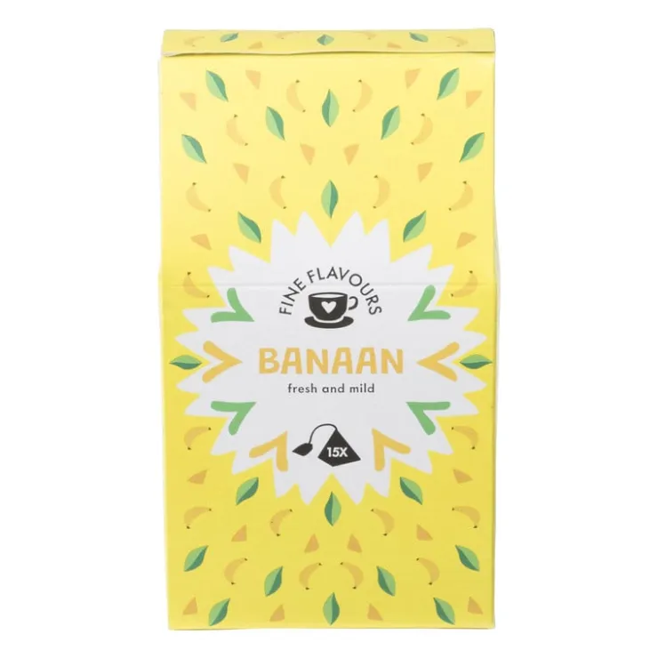 Xenos Fine flavours zwarte thee - banaan - 15 piramide zakjes- Thee