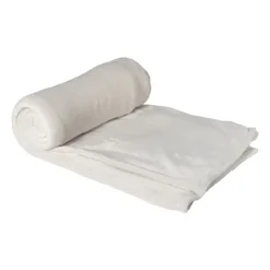 Xenos Fleece deken - wit - 200x150 cm- Plaids