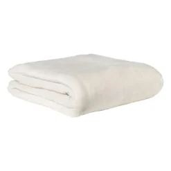 Xenos Fleece deken - wit - 200x150 cm- Plaids